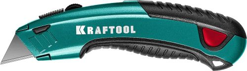 Нож универсальный KRAFTOOL а24 с автостопом 2 шт, вид