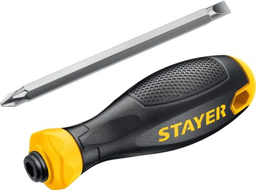 Отвёртка переставная Stayer ph2/sl6 80 мм, изображение