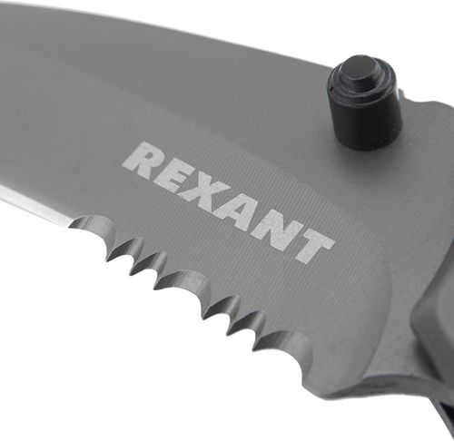 Нож складной Коготь полуавтоматический Titanium REXANT, крупный план