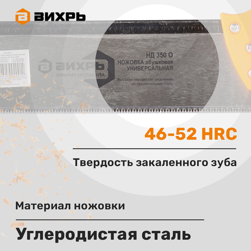Ножовка по дереву ВИХРЬ, изображение