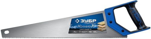 Ножовка по дереву ЗУБР 7tpi 2d 500 мм, детальное фото