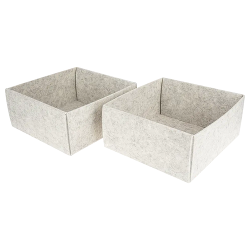 Органайзер войлочный Larvij 27x25x12, серый, вид