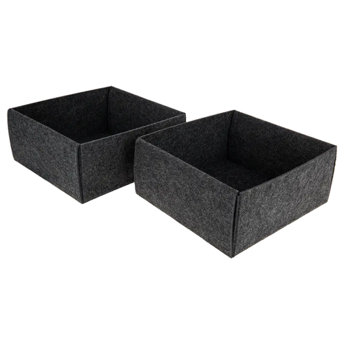 Органайзер войлочный Larvij 27x25x12, темно-серый, детальное фото