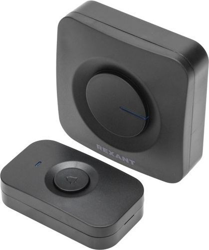 Беспроводной дверной звонок c цифровым кодированием (черный) REXANT, детальное фото