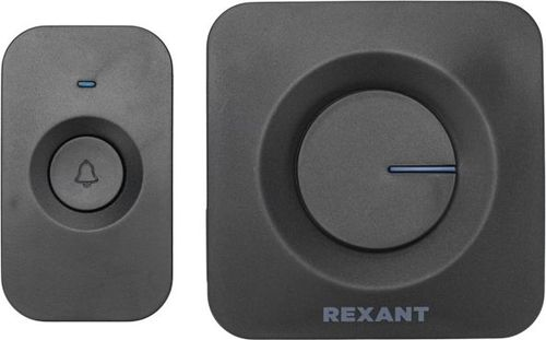 Беспроводной дверной звонок c цифровым кодированием (черный) REXANT, изображение