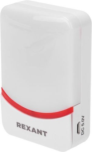 Беспроводной дверной звонок c цифровым кодированием (белый/красный) REXANT, фото