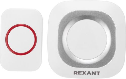 Беспроводной дверной звонок в розетку c (белый/серый) REXANT, изображение