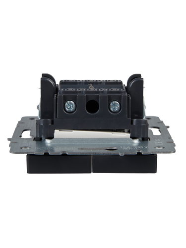 Выключатель 2-клавишный IEK BRITE BR-V20-1-10-K53 графит, фотография