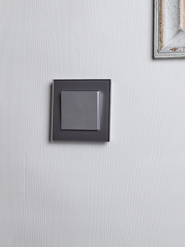 Выключатель 1-клавишный IEK BRITE BR-V10-0-10-K47 алюминий, детальное фото