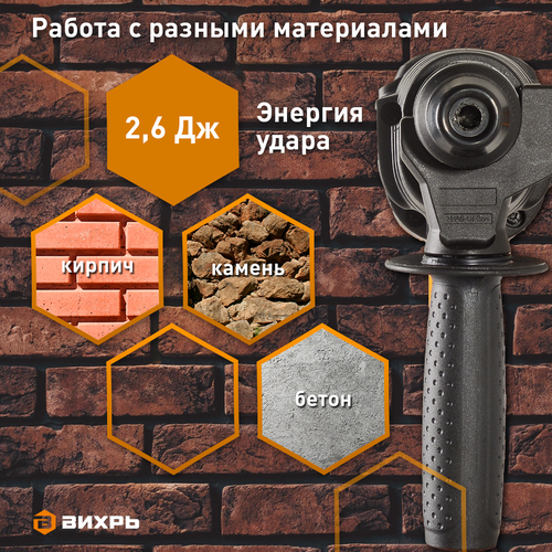 Перфоратор электрический ВИХРЬ П-650К, вид