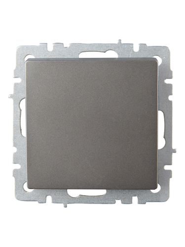 Выключатель 1-клавишный IEK BRITE BR-V12-0-10-K46 сталь, вид