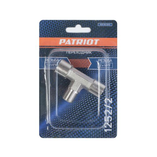Переходник PATRIOT 1252/2 (тройник 1/4" MFF), изображение