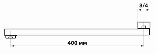 Излив изогнутый.,дл.400мм, арт.EZS400L, фотография