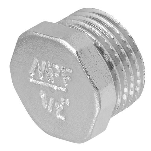 Заглушка в трубу (пробка) 1/2" н MPF, крупный план