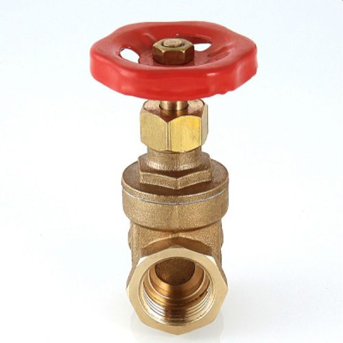 Клиновая задвижка латунь VALTEC VT.012.G.05 3/4", крупный план