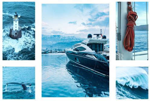Набор из 5 картин "Выход в море", детальное фото