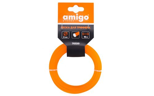 Леска для триммера AMIGO круг 2мм 15м, вид