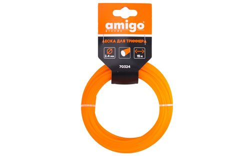 Леска для триммера AMIGO круг 2,4мм 15м, картинка
