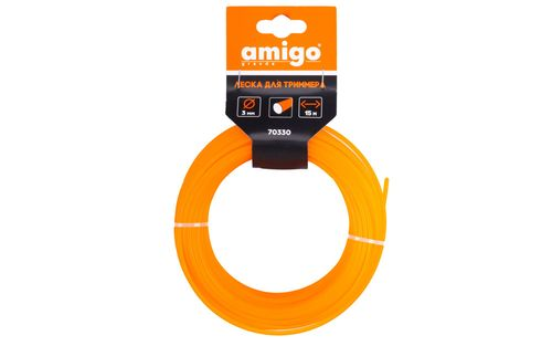 Леска для триммера AMIGO круг 3мм 15м, картинка