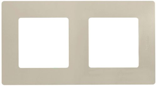 Рамка 2 поста Legrand Etika 672512 слоновая кость, изображение