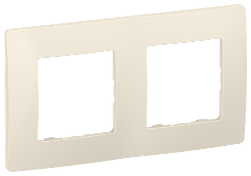 Рамка 2 поста Legrand Etika 672512 слоновая кость, картинка