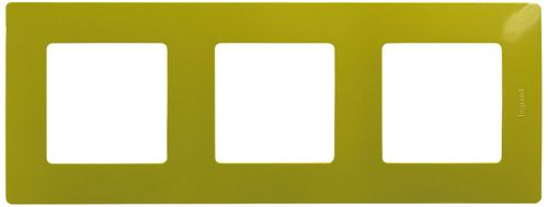 Рамка 3 поста Legrand Etika зеленый папоротник, изображение