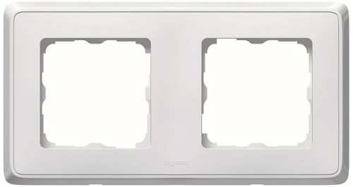 Рамка 2 поста Legrand Cariva белый, фотография