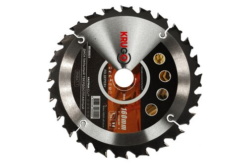 Пильный диск по дереву KRUGO 160 x 2.2/1.4 x 24T x 20 мм, изображение