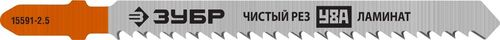 Полотно по дереву ЗУБР для лобзика 75 мм 2 шт, фотография