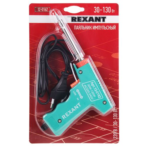 Паяльник-пистолет импульсный REXANT 130 Вт, вид
