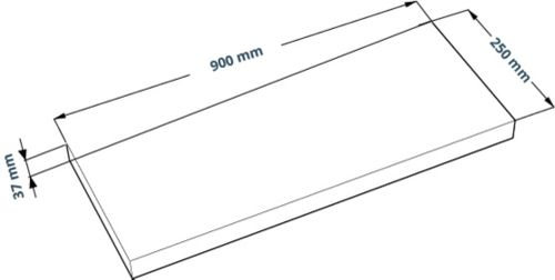 Полка настенная ШВЕДСКИЙ СТАНДАРТ Фора 1.9 90х25х3.7 см, белый, картинка