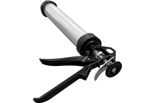 Пистолет для герметика VERTEXTOOLS, 400 мм, алюминий 9015, вид