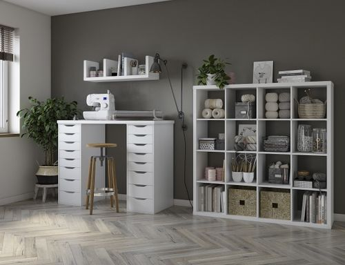 Полка настенная Шведский Стандарт Фора 100Е 30х97х27 см, белый, картинка