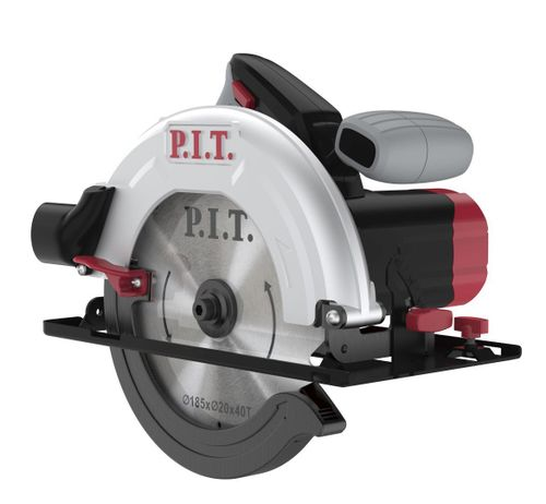 Пила циркулярная электрическая P.I.T. PKS185-C3 1400 Вт, крупный план