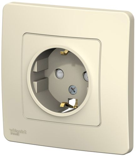 Розетка электрическая Schneider Electric BLANCA BLNRS001112 молочный, фотография