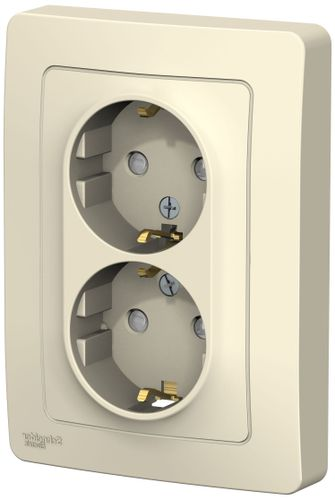 Розетка электрическая Schneider Electric BLANCA BLNRS001122 молочный, крупный план