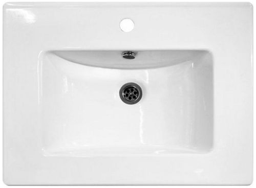 Раковина накладная SANITA LUXE QUADRO QDR60SLWB01 60 см, крупный план