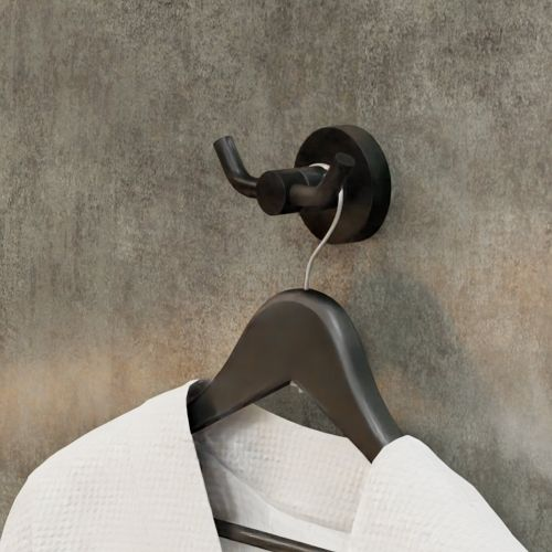 Крючок двойной черный comfort black 9х5х5, вид