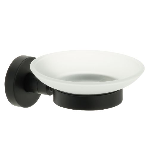 Мыльница стекло черная comfort black, фото