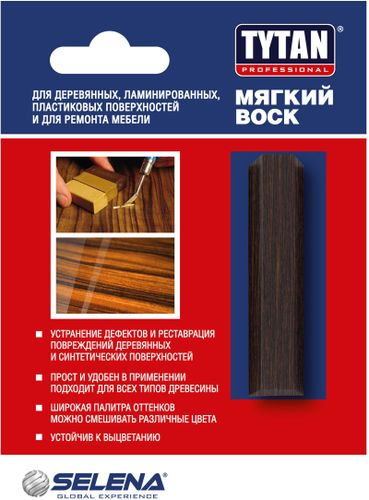 Воск TYTAN мягкий цвет 146 венге 7,5 г, крупный план