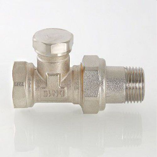 Клапан настроечный прямой латунь VALTEC 3/4", крупный план