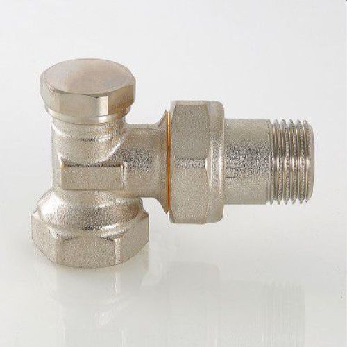 Клапан настроечный угловой латунь VALTEC 3/4", крупный план