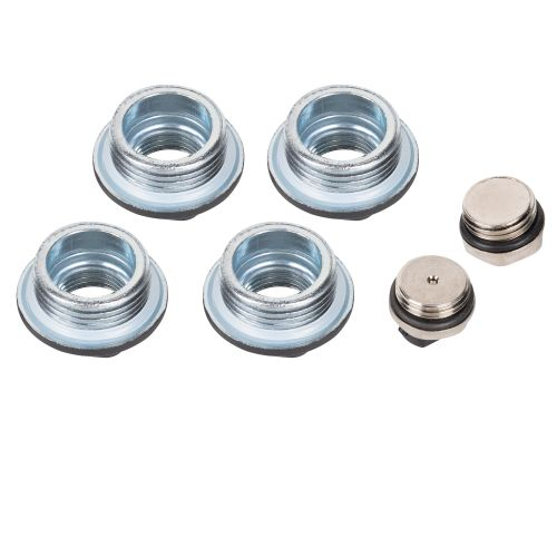 Комплект монтажный Royal Thermo 1”х 1/2" черный, вид
