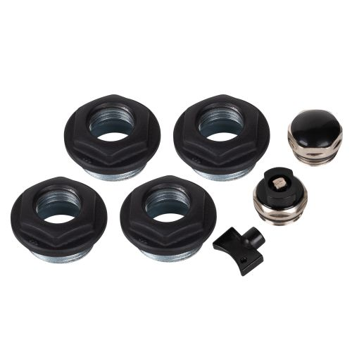 Комплект монтажный Royal Thermo 1”х 1/2" черный, фото