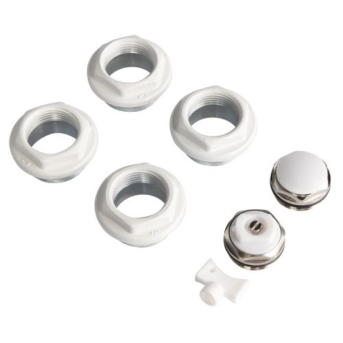 Комплект монтажный Royal Thermo 1”х 3/4" белый, фотография