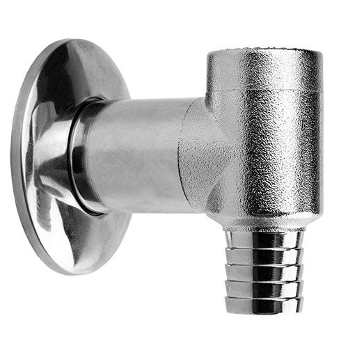 Клапан обратный MPF для стиральной машины латунь, хром, фотография