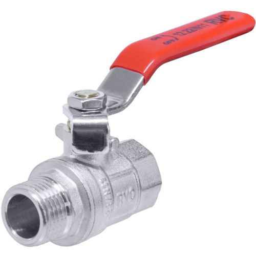 Кран шаровой 1/2" в/н ручка, крупный план