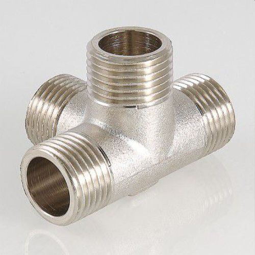 Резьбовой фитинг латунь VALTEC 1/2" крестовина двухплоскостная, фото