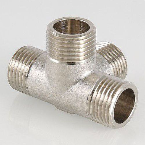Резьбовой фитинг латунь VALTEC 1/2" крестовина двухплоскостная, фотография