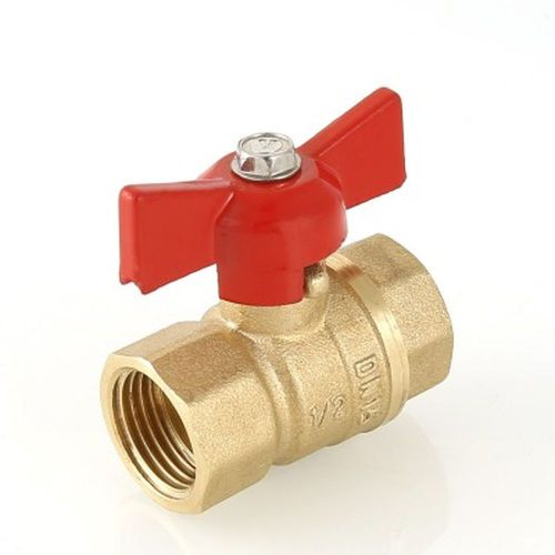 Кран шаровой латунь никелированный VALTEC СТАНДАРТ VT.122.G.05 3/4", фото